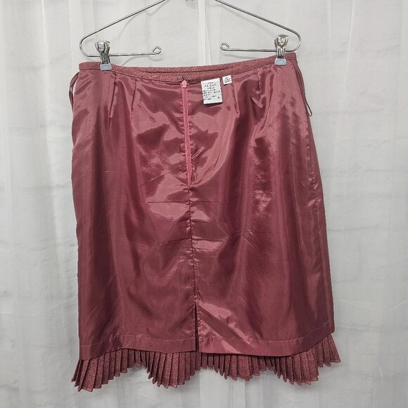 Le Suit Skirt Pink Coquette Twee Retro Pleated 10P - Picture 6 of 8